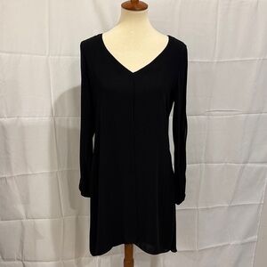 White House Black Market Black Long Sleeve Dress